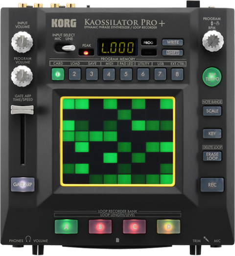 Features | KAOSSILATOR PRO+ - DYNAMIC PHRASE SYNTHESIZER/LOOP RECORDER |  KORG (Australia)