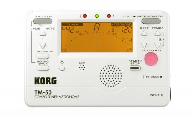 Gold Korg TM-50 Combo Instrument Tuner and Metronome 