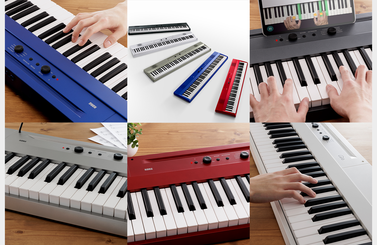  Korg, 88-Key Digital Pianos-Home (L1PWHITE) : Musical