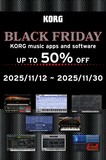 KORG music apps & software: BLACK FRIDAY SALE