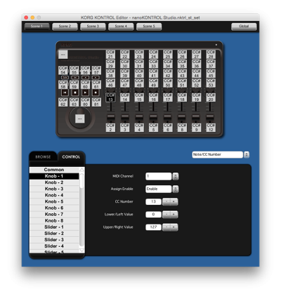 nanoKONTROL Studio - MOBILE MIDI CONTROLLER | KORG (Chile)