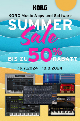 KORG music apps & software: Summer Sale - all products are up to 50% OFF!