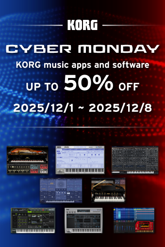 KORG music apps & software: CYBER MONDAY SALE
