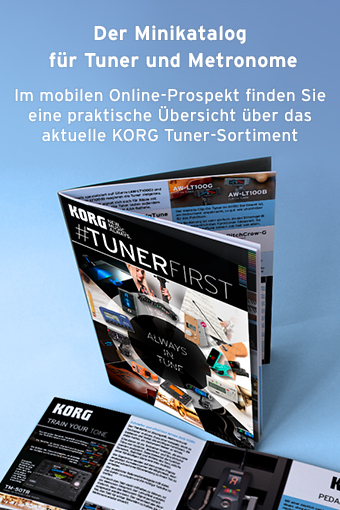 korg, tuner, #tunerfirst, tuner spezial, prospekt