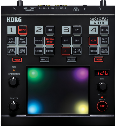 DJ機材 KORG KAOSS PAD Features | KAOSS PAD QUAD - DYNAMIC EFFECTS PROCESSOR | KORG (Hong
