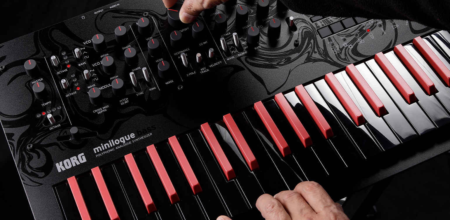 [生産終了]korg minilogue bass minilogue bass - POLYPHONIC ANALOGUE SYNTHESIZER | KORG (India)