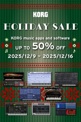 KORG music apps & software: HOLIDAY SALE