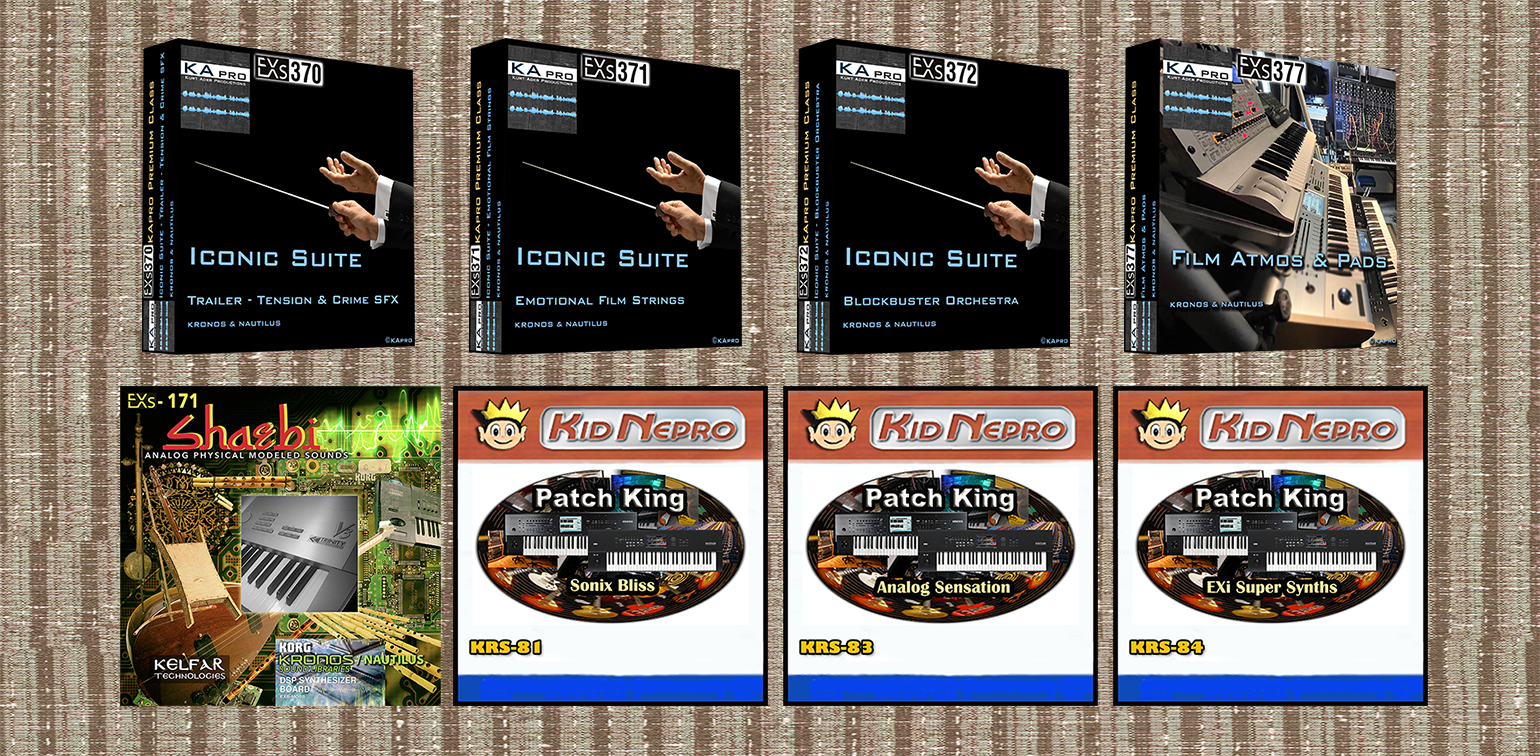 ニュース | KRONOS/NAUTILUS Sound Libraries: KApro、Kelfar