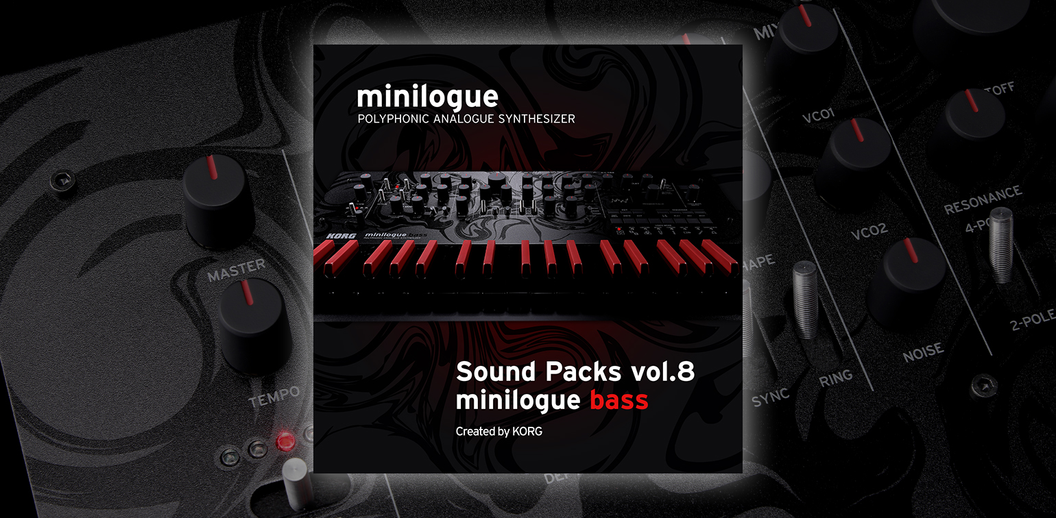 ニュース | minilogue bass – minilogue Sound Packs Vol.8 | KORG (Japan)