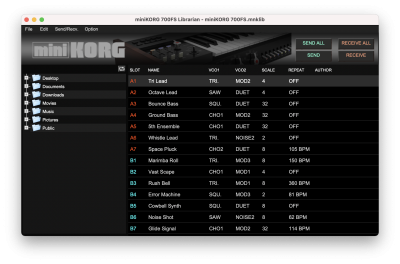 ニュース Minikorg 700fs Sound Librarianをリリース Korg Japan