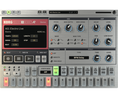 ELECTRIBE-R for Mac/Win - RHYTHM SYNTHESIZER | KORG (Japan)