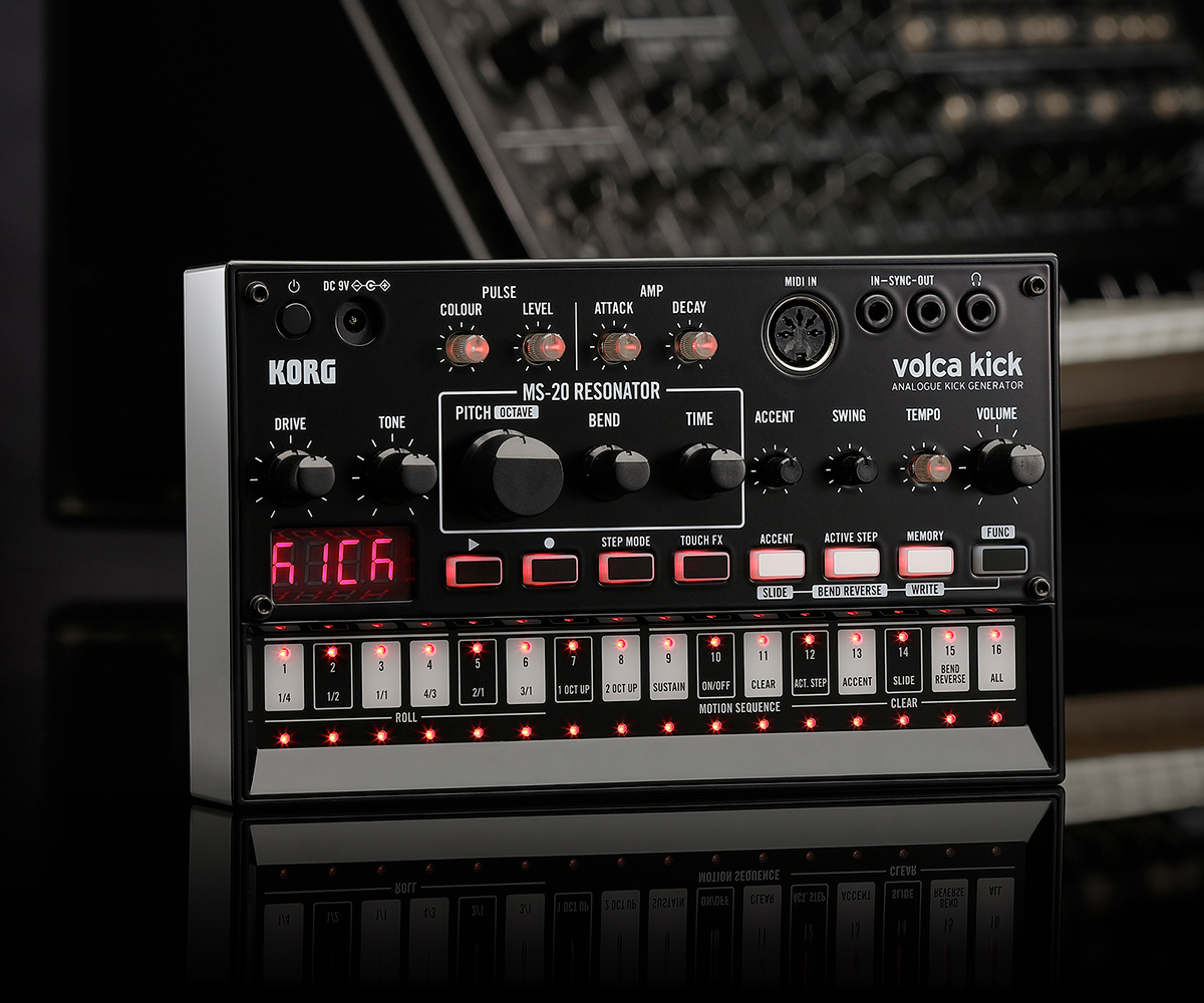 得価新品KORG Volca Kick コルグ ヴォルカ キック バスドラム ベースドラム ベードラ ボルカ MS-20のフィルター発振音源 リズムマシン