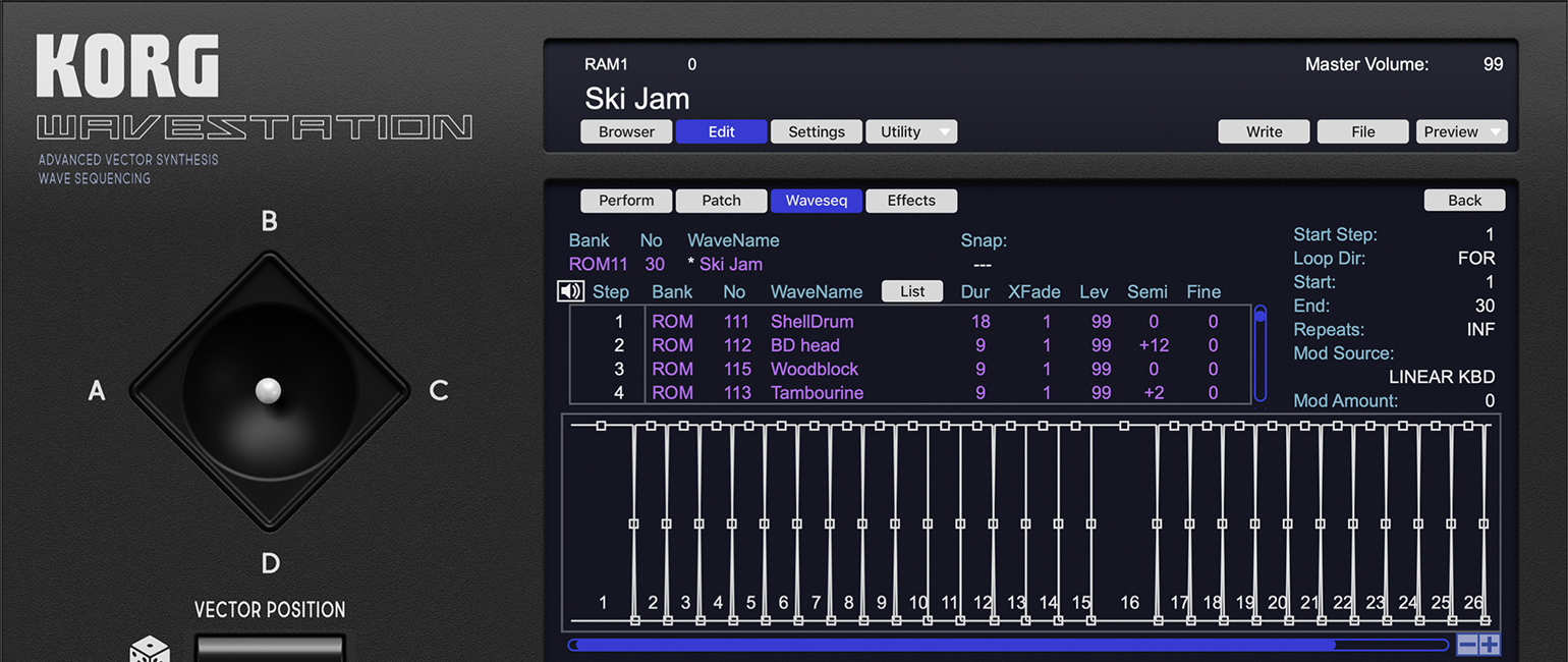 WAVESTATION V2 for Mac/Win - WAVE SEQUENCE SYNTHESIZER | KORG (Japan)