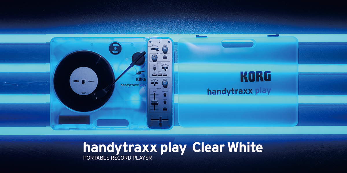handytraxx play Clear White - PORTABLE RECORD PLAYER | KORG (Japan)