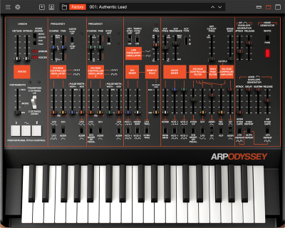 ARP ODYSSEY for Mac/Win - DUOPHONIC SYNTHESIZER | KORG (Japan)