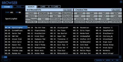 シンセサイザー KORG M1用のオプションカード セット M1 V2 for Mac/Win - MUSIC WORKSTATION | KORG (Japan)