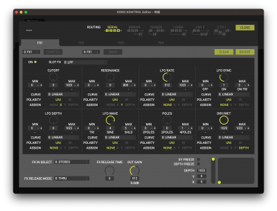 Editor Librarian and logueSDK | NTS-3 kaoss pad kit