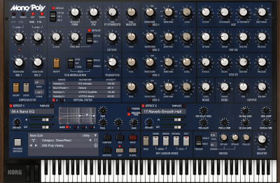 Mono/Poly V2 for Mac/Win - 4VCO SYNTHESIZER | KORG (Japan)