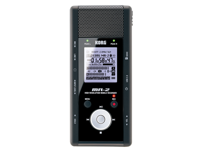 9,500円KORG コルグ 超高音質 マルチビット 録音・再生 携帯レコーダー MR-2