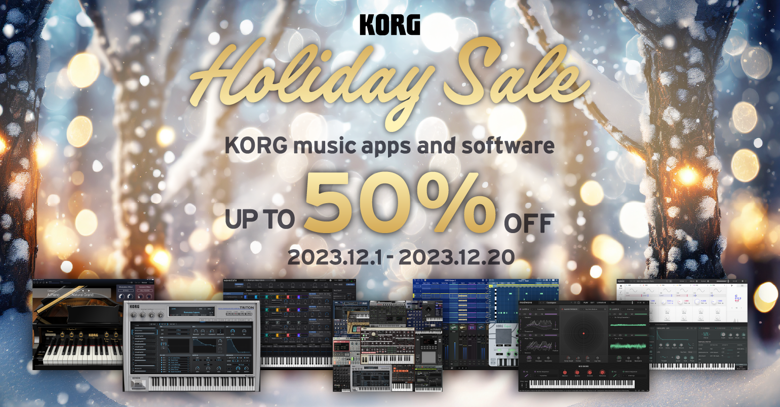 News | Holiday Sale: KORG music apps & software - Up To 50% OFF