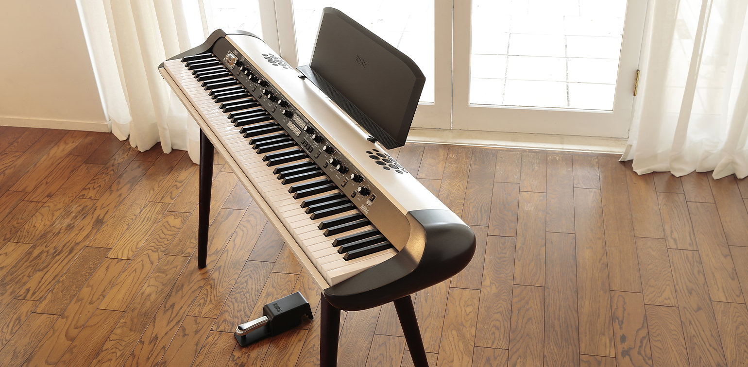 KORG D1 White 電子ピアノ ST-WLスタンド付き Korg ST-WL Keyboard Stand for SV-2, SV-1, D1 – Kraft Music