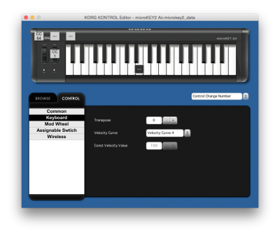 microKEY Air - CLAVIATURA MIDI USB | KORG (Romania)