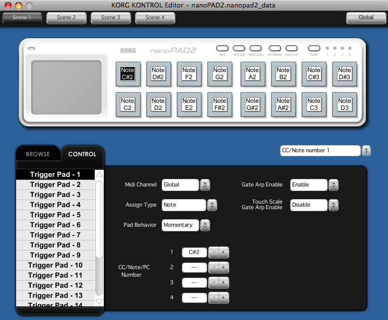 Nano notes. Korg nanopad2-BK. Midi cc команды. Controller Editor как пользоваться. N I Controller Editor.