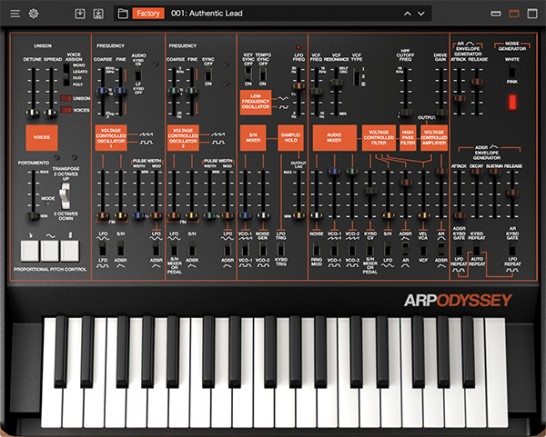 ARP ODYSSEY for Mac/Win - DUOPHONIC SYNTHESIZER | KORG (U.K.)