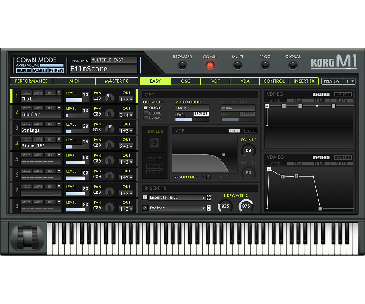 korg m1 software synthesizer