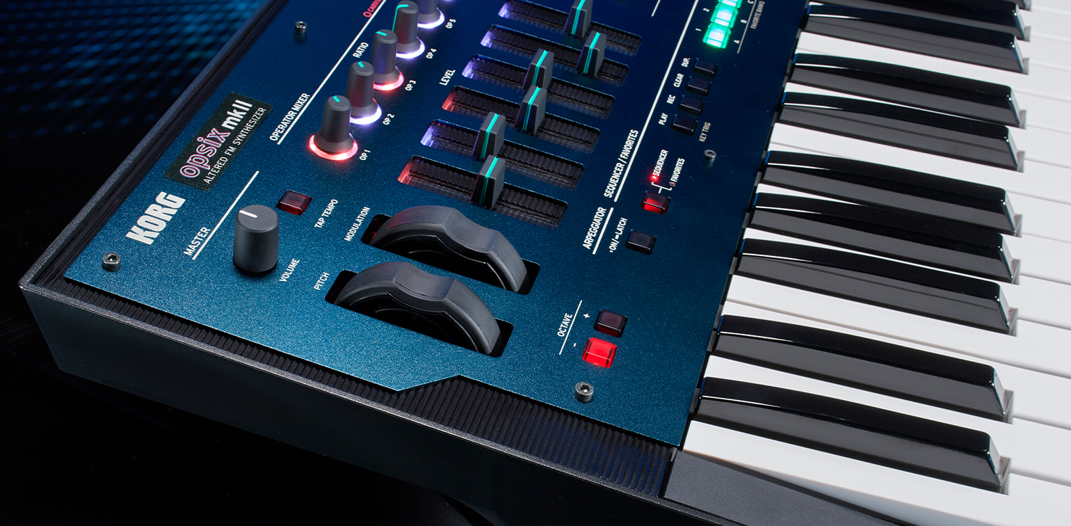 Korg's Opsix mk II synth is based on the FM sound engine of the original,  but with 64 voices