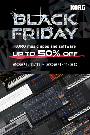 BLACK FRIDAY: KORG music apps & software - Up To 50% OFF Sale