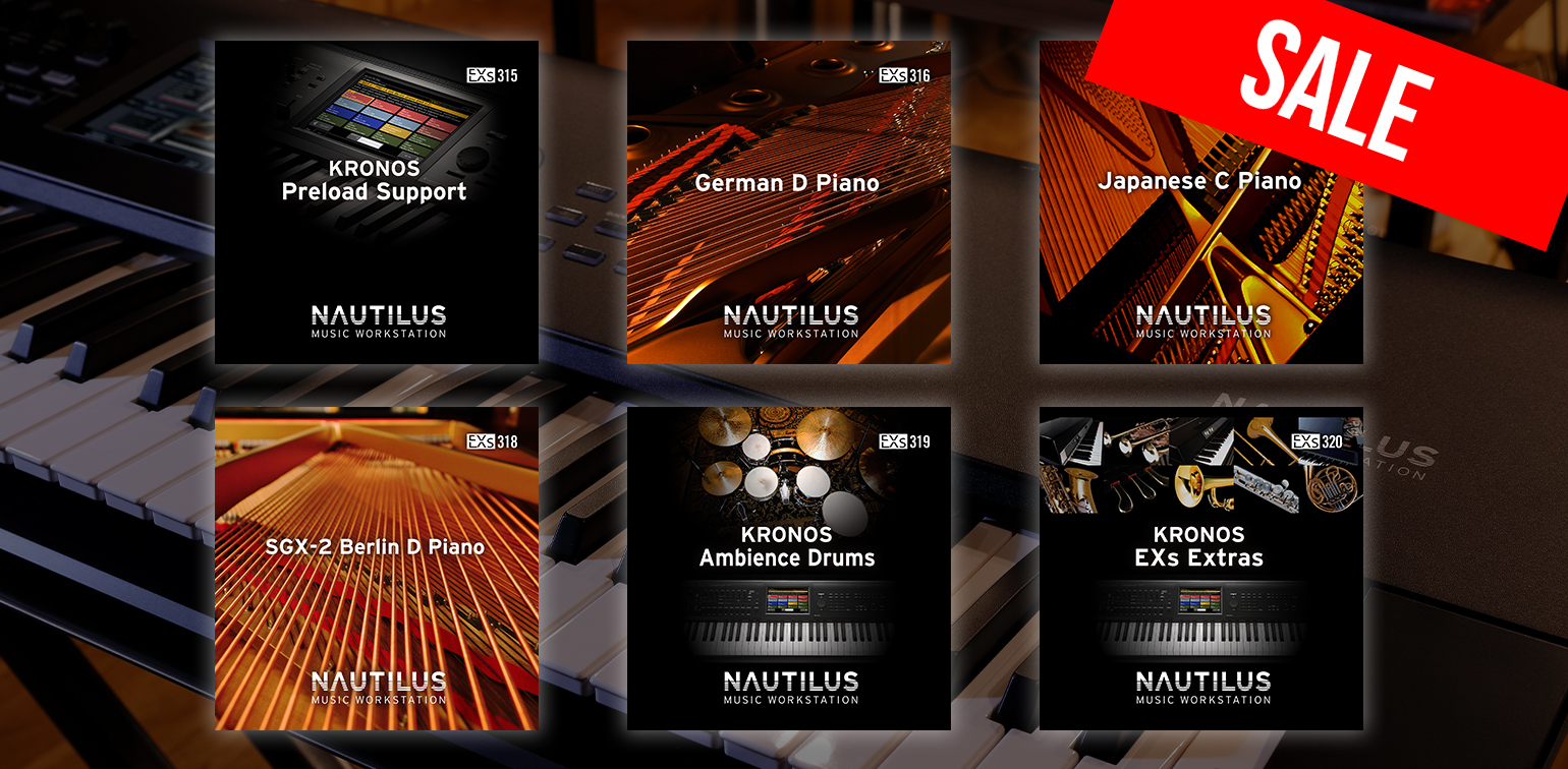 News, KORG Shop - Started sales of NAUTILUS and KRONOS Sound Libraries.