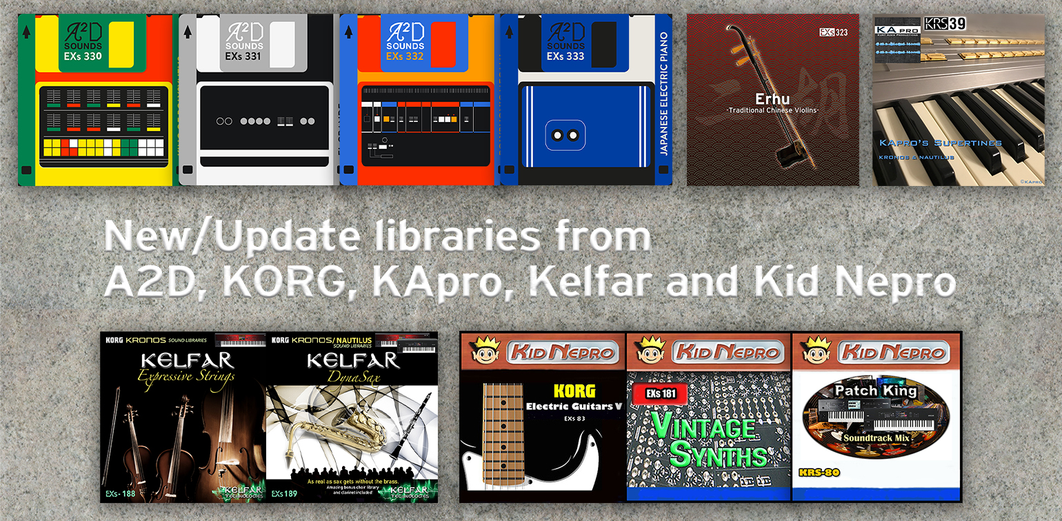 News | NAUTILUS/KRONOS Sound Libraries: New/Update libraries from 