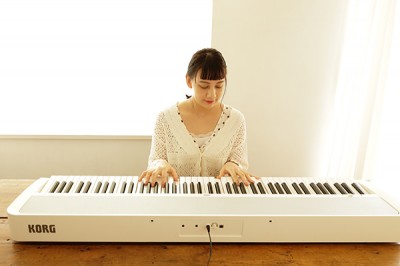 Piano numérique Korg B2 blanc version meuble - Dorélami