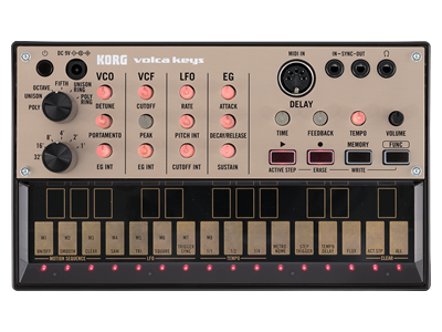 Specifications | volca keys - Analogue loop Synth | KORG (USA)