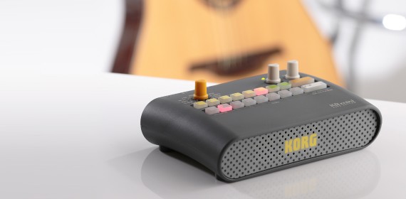 Korg KR Mini Rhythm Machine - 60 Patterns, 16 Pads, Built-in Speaker For Practice