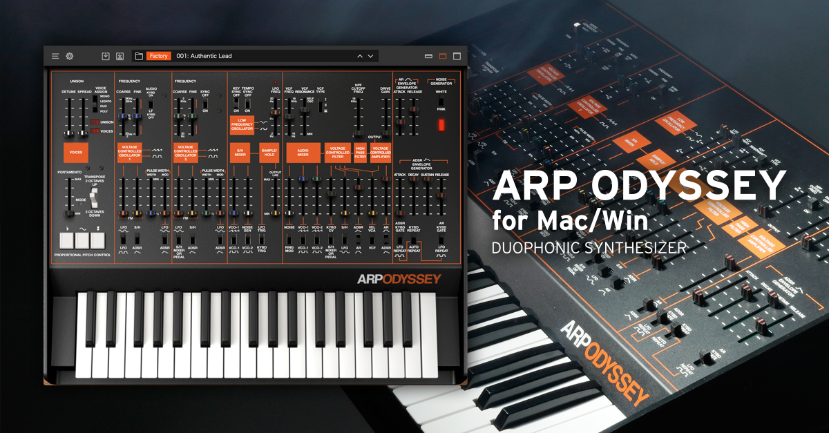 ARP ODYSSEY for Mac/Win - DUOPHONIC SYNTHESIZER | KORG (USA)