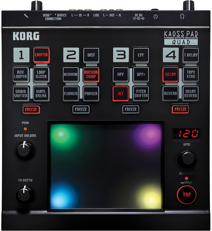 อุปกรณ์ดีเจ ซินธิไซเซอร์ Korg Kaoss Pad Quad