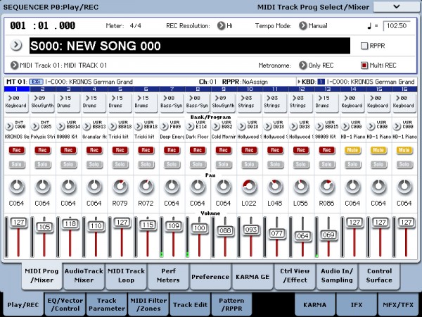 ซินธิไซเซอร์ คีย์บอร์ด Korg Kronos