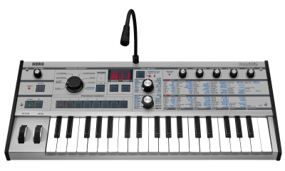 1 synthétiseur KORG MicroKorg avec support