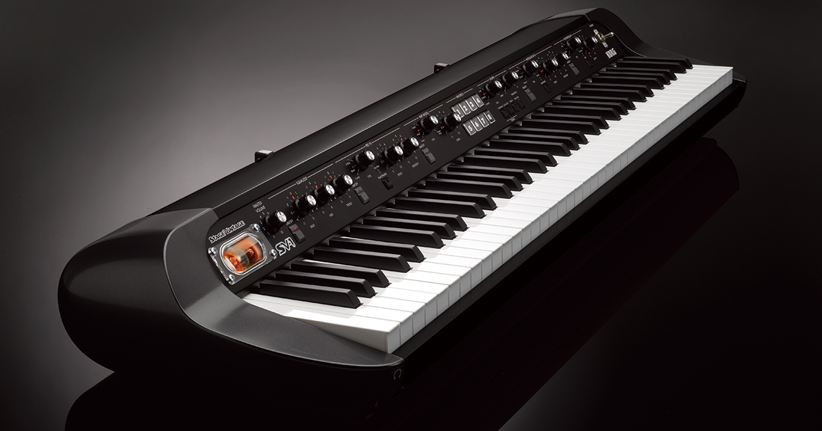Renewed Key Digital Piano with Vintage Sounds Black 88 Korg SV188BK 