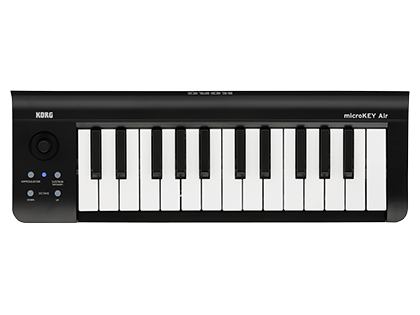 Korg Module Mobile Sound Module Korg Usa - microkey air 25 37 49 61 a midi keyboard that can connect wirelessly to your ipad or iphone