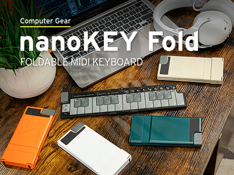 nanoKEY Fold - FOLDABLE MIDI KEYBOARD | KORG (USA)